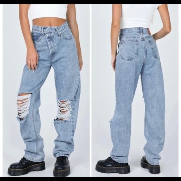 Princess Polly crossover jeans - Picture 1 of 4